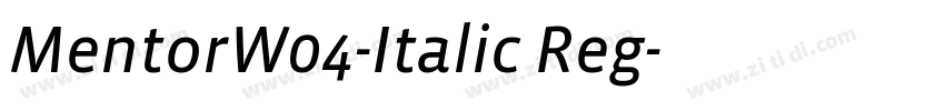 MentorW04-Italic Reg字体转换